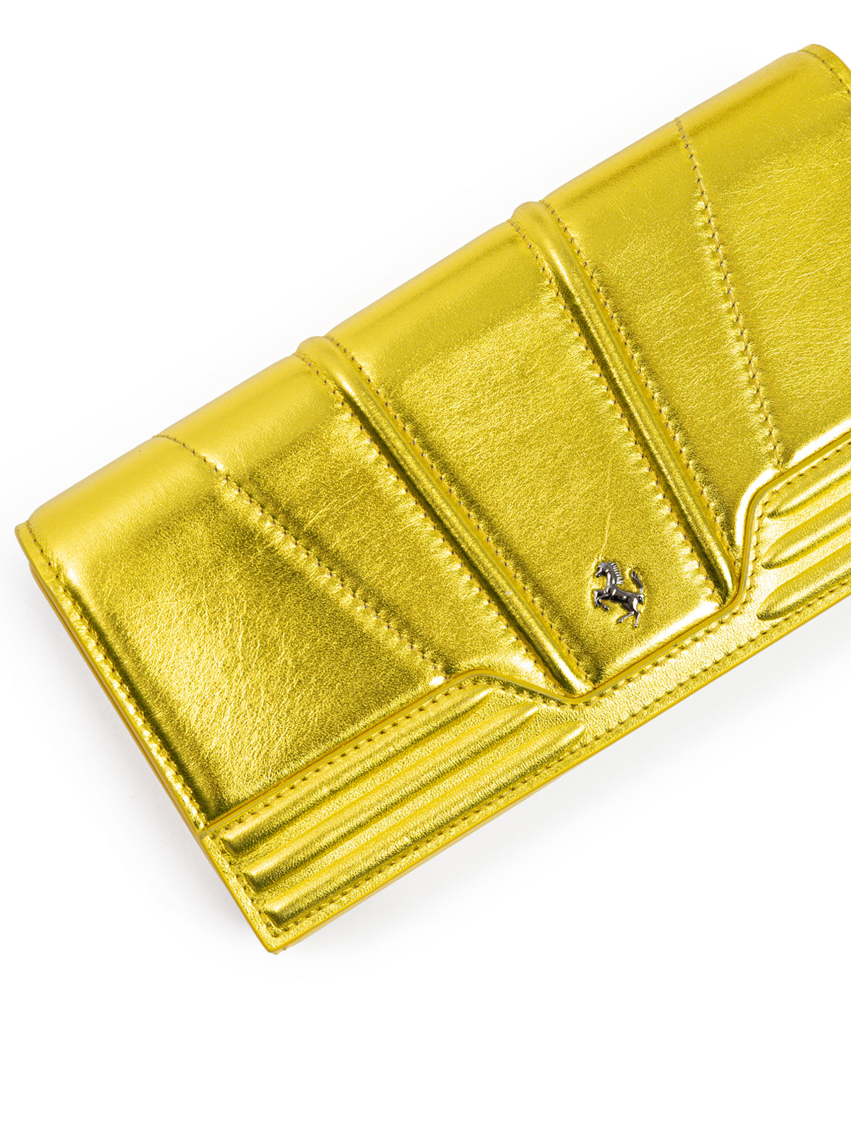 Ferrari Metal Yellow GT patent leather purse -   -  Ferrari.