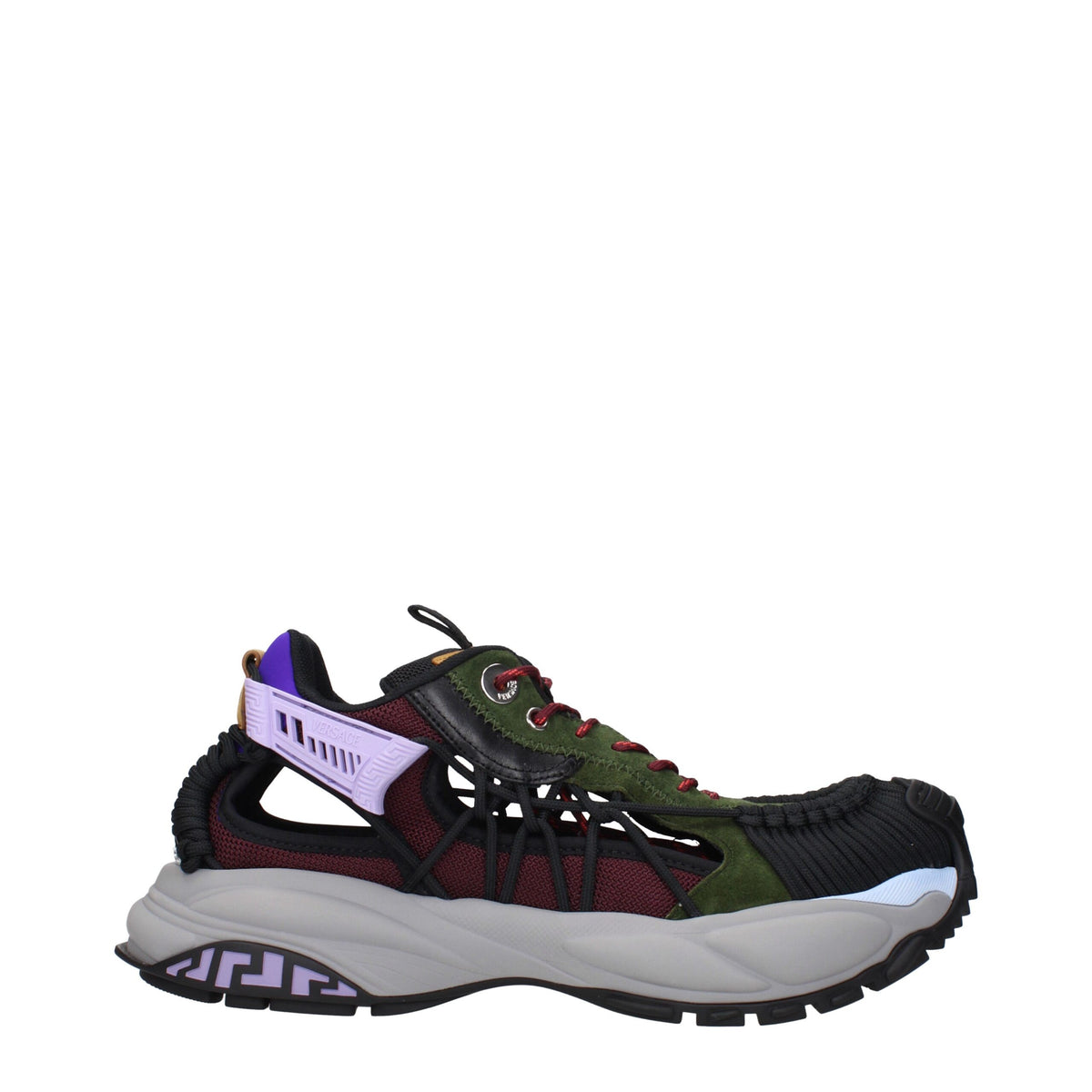 Versace Multicolor Leather Athletic Sneakers -   -  Versace.