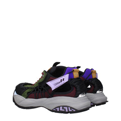Versace Multicolor Leather Athletic Sneakers -   -  Versace.