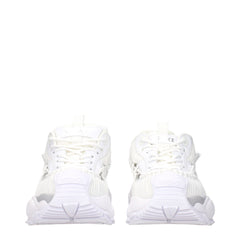 Versace White Leather Athletic Sneakers -   -  Versace.