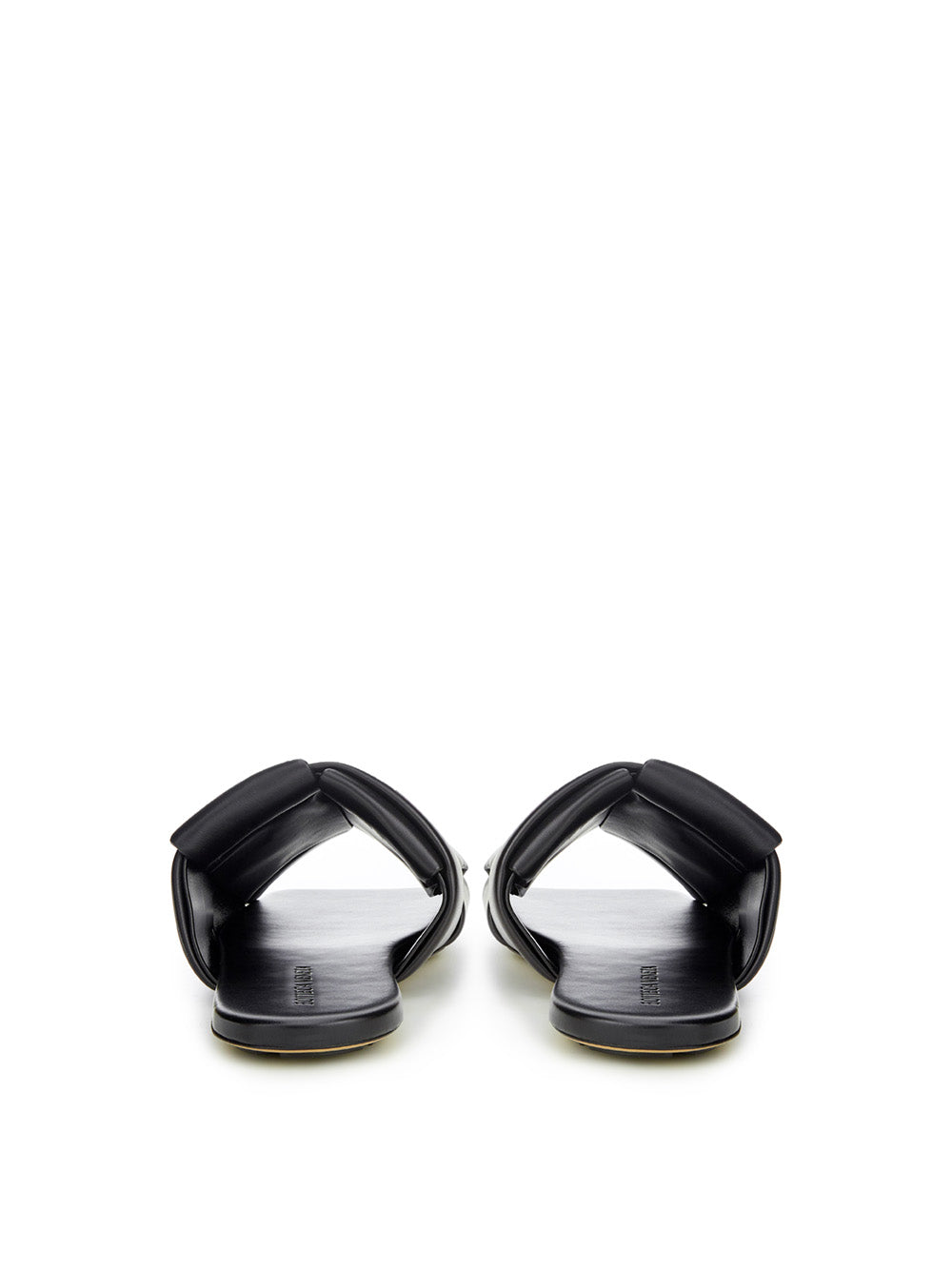 Bottega Veneta Elegant Black Leather Sandals -   -  Bottega Veneta.