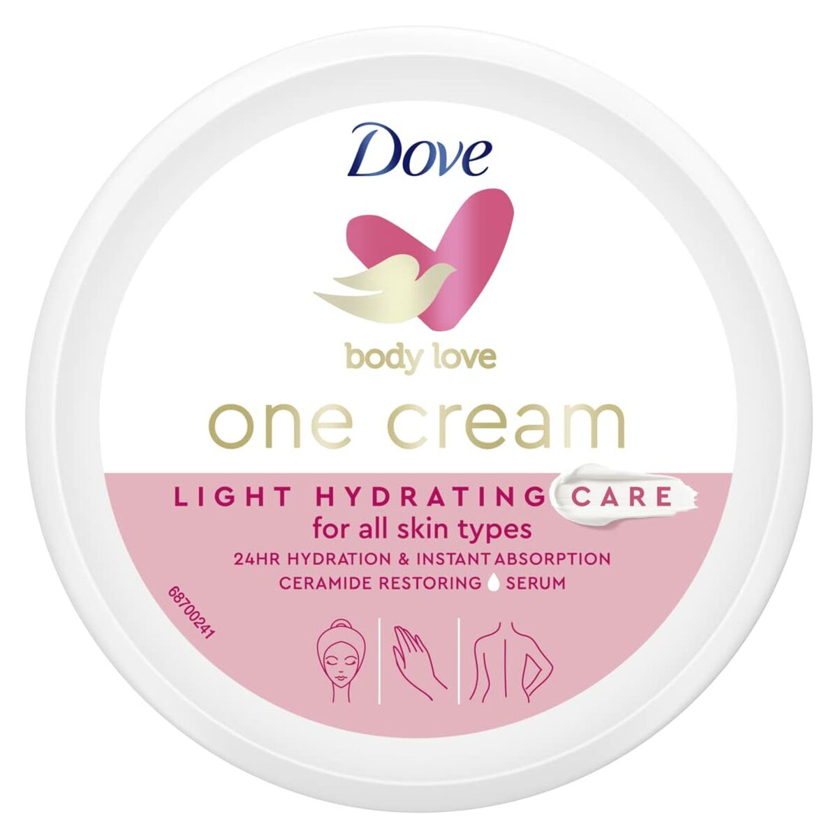 Moisturising Body Cream Dove Body Love 250 ml -  Beauty, Skin care -  Dove.