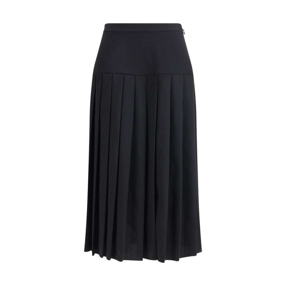 Alessandra Rich Pleated midi Skirt -   -  Alessandra Rich.