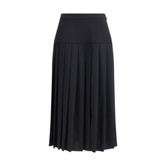 Alessandra Rich Pleated midi Skirt -   -  Alessandra Rich.
