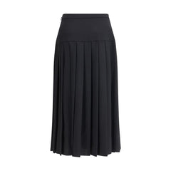 Alessandra Rich Pleated midi Skirt -   -  Alessandra Rich.