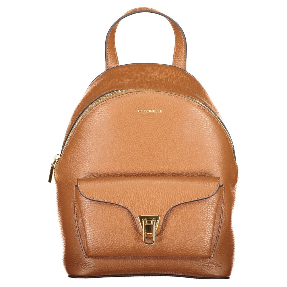Coccinelle Brown Leather Women Backpack -   -  Coccinelle.