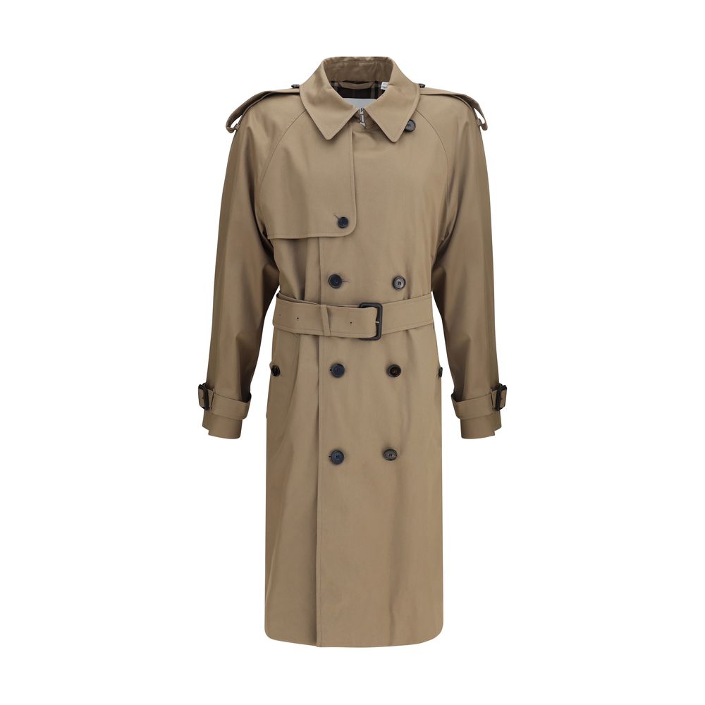 Burberry Long cotton gabardine Trench Coat -   -  Burberry.