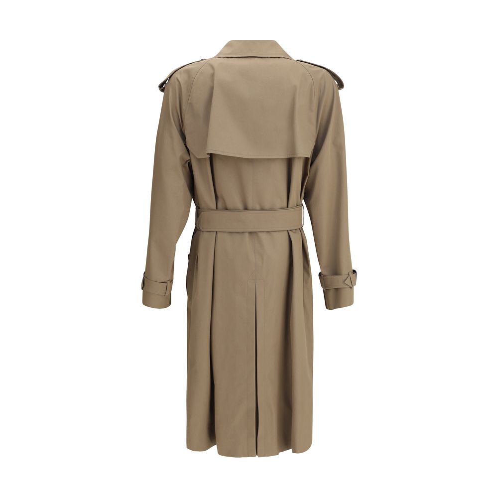 Burberry Long cotton gabardine Trench Coat -   -  Burberry.