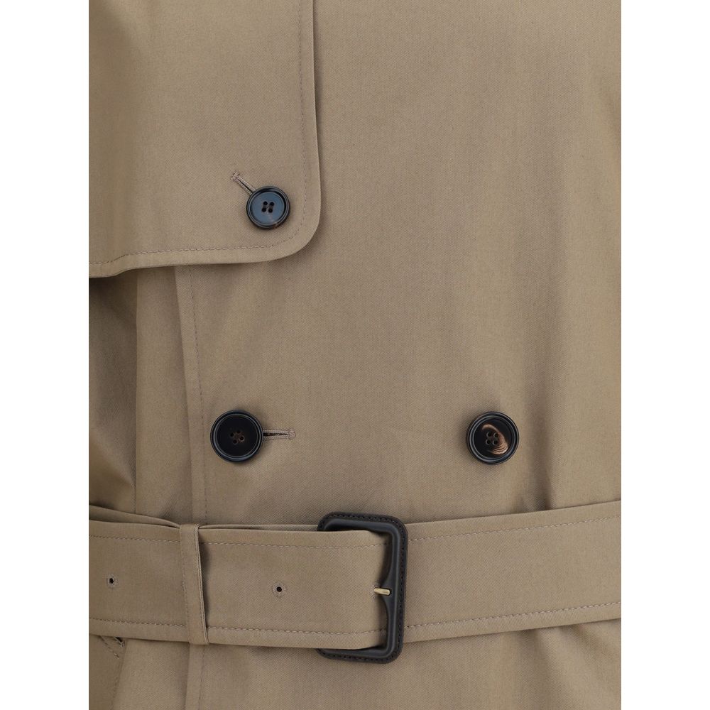 Burberry Long cotton gabardine Trench Coat -   -  Burberry.