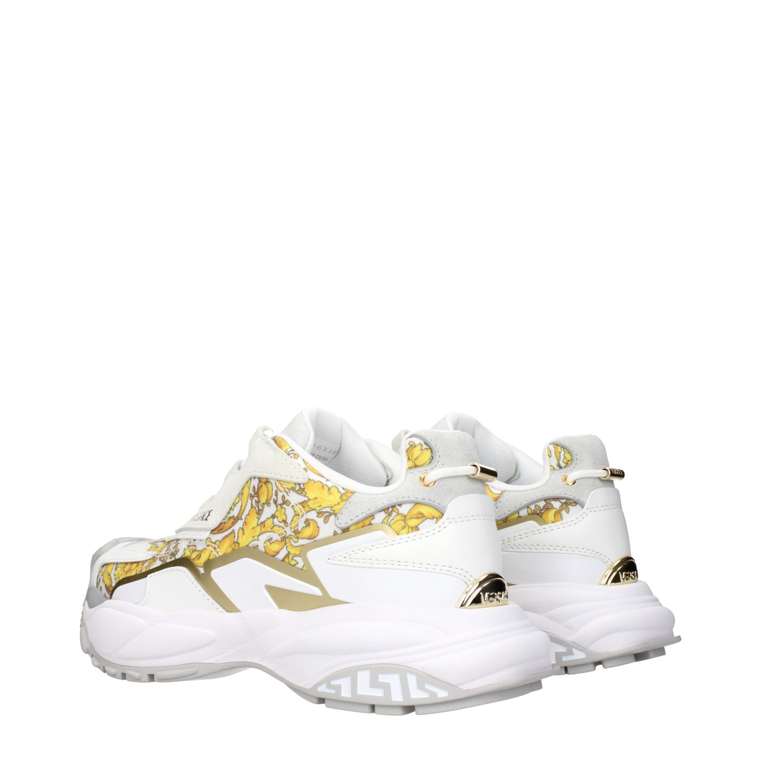 Versace Gold Fabric Low Tops -   -  Versace.