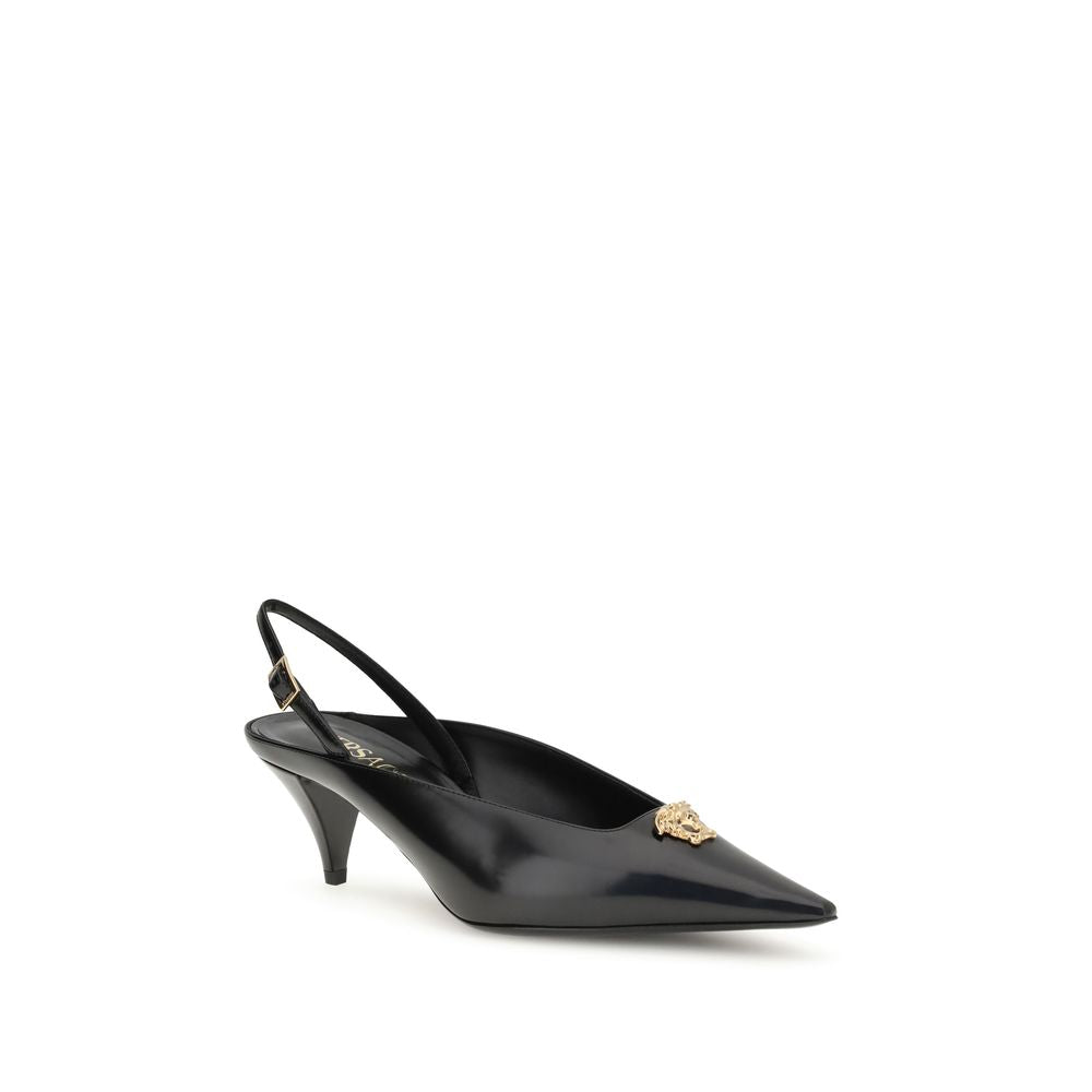 Versace La Medusa slingback Pumps -   -  Versace.