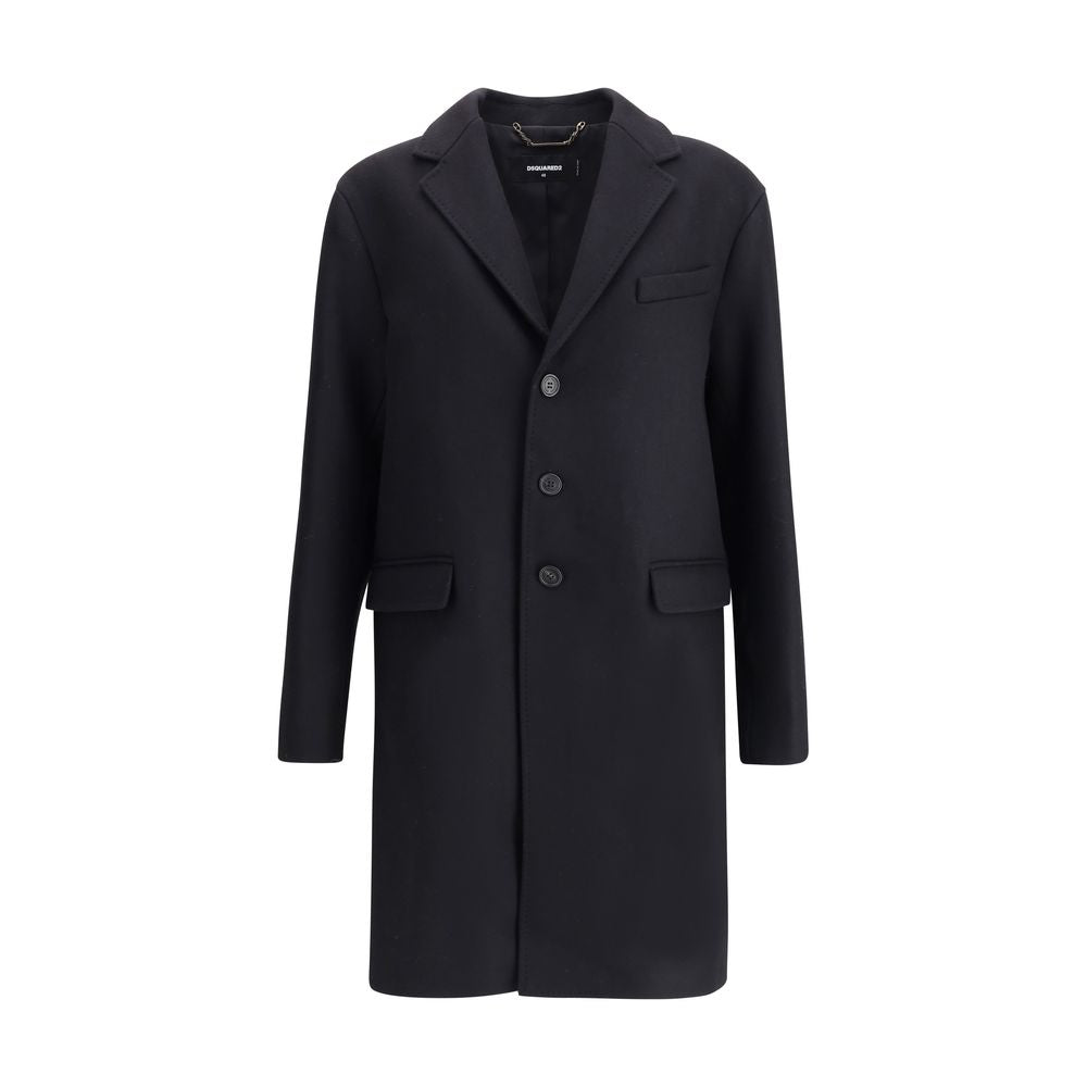 Dsquared² Wool midi Coat -   -  Dsquared².