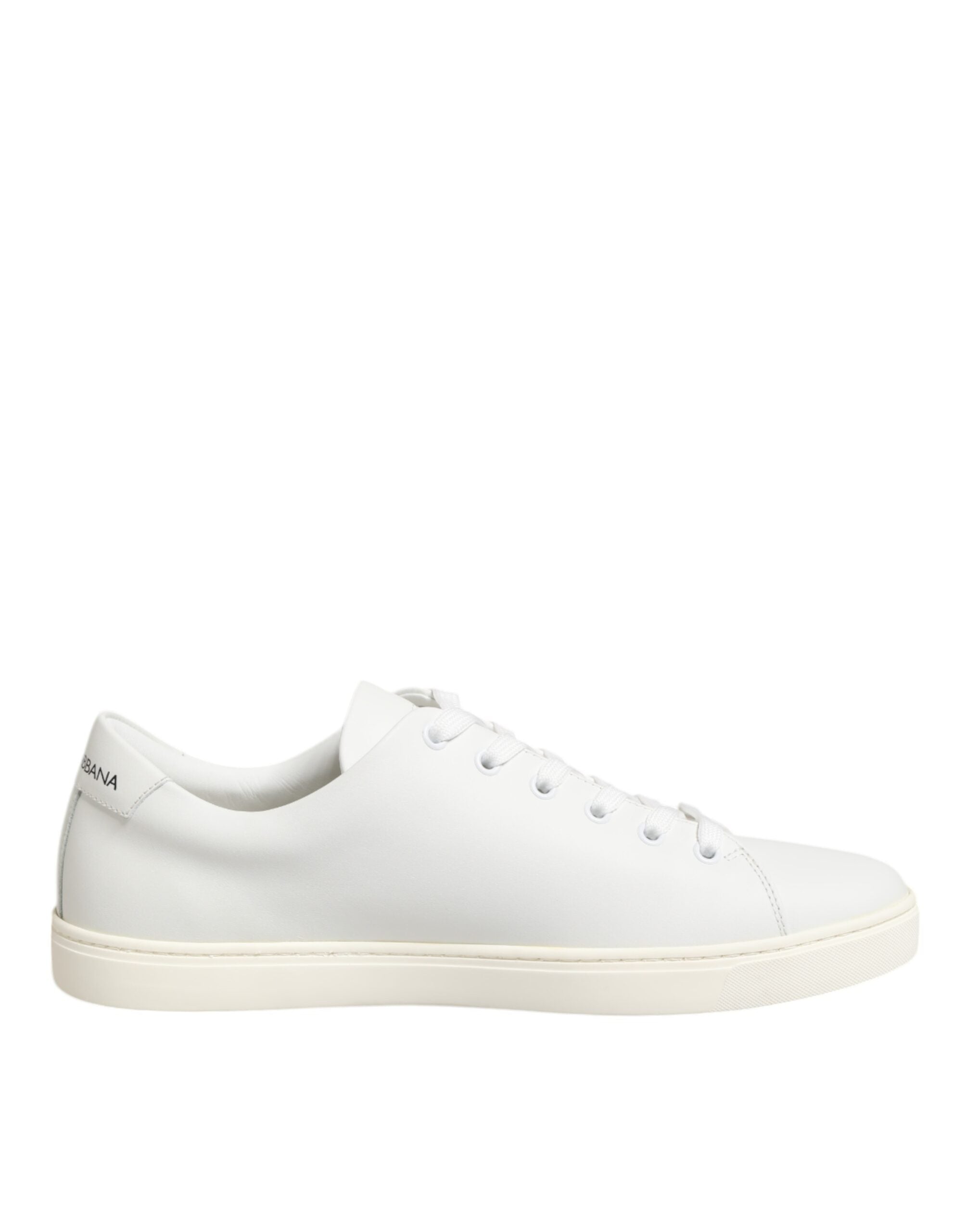 Dolce & Gabbana White Leather Sacre Heart Patch Sneakers  Shoes -   -  Dolce & Gabbana.