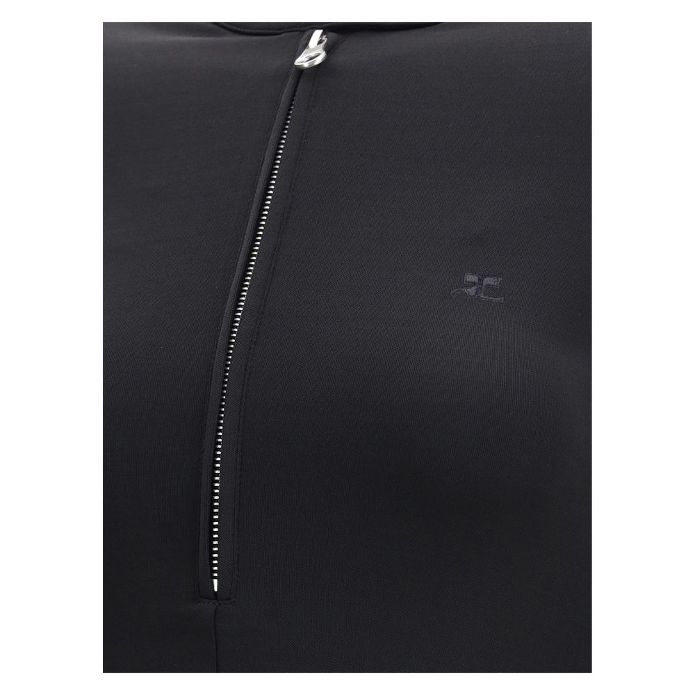 Courrèges Zippered jersey biker Dress -   -  Courrèges.