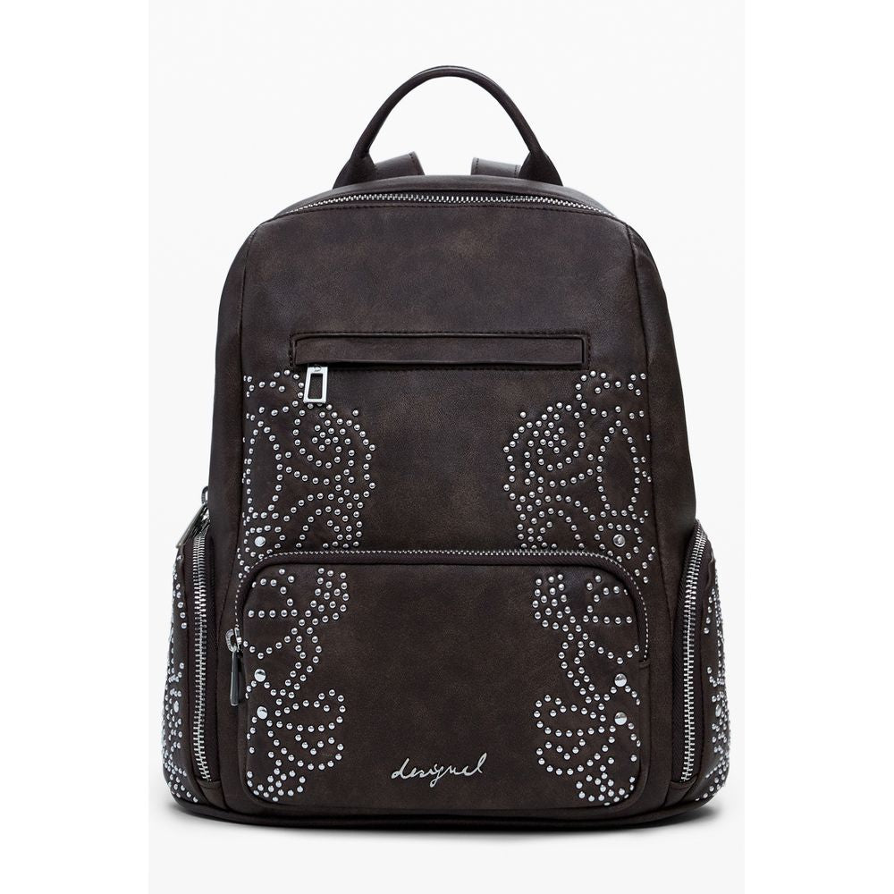 Desigual Brown Polyethylene Women Backpack -   -  Desigual.