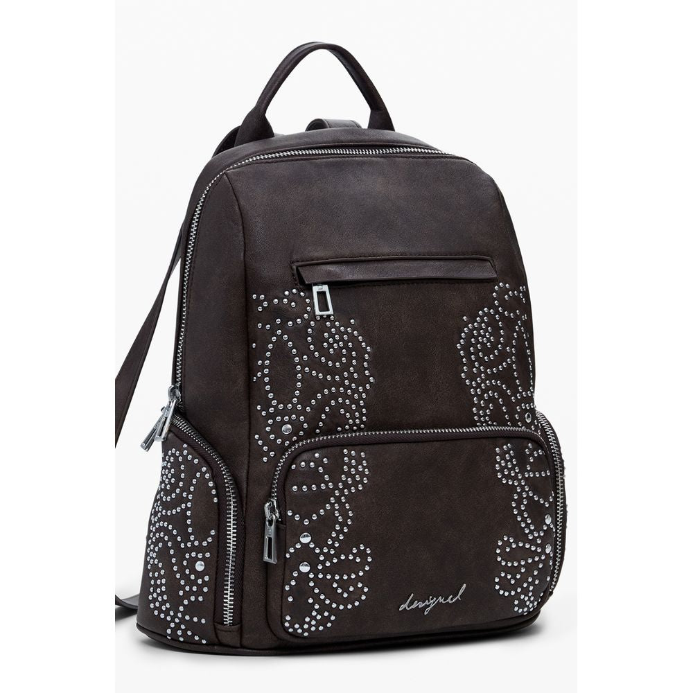 Desigual Brown Polyethylene Women Backpack -   -  Desigual.