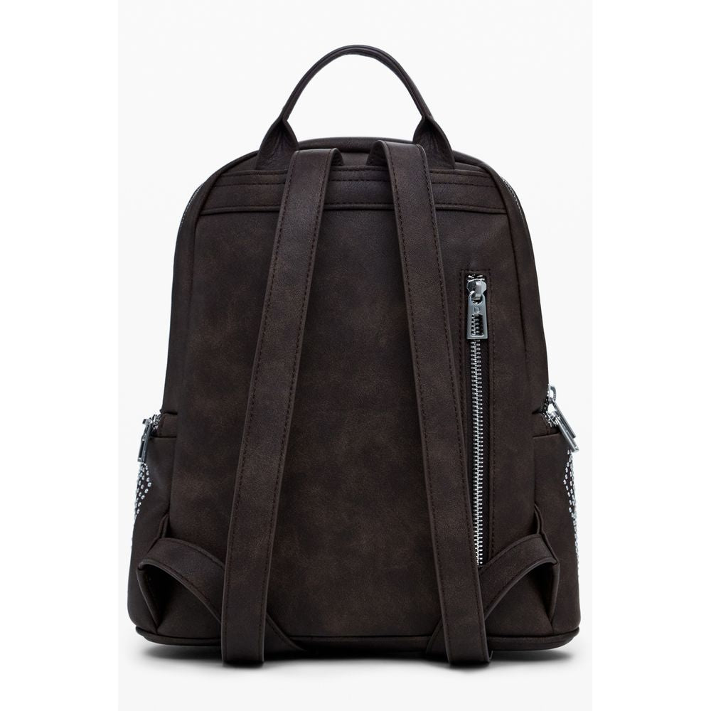 Desigual Brown Polyethylene Women Backpack -   -  Desigual.