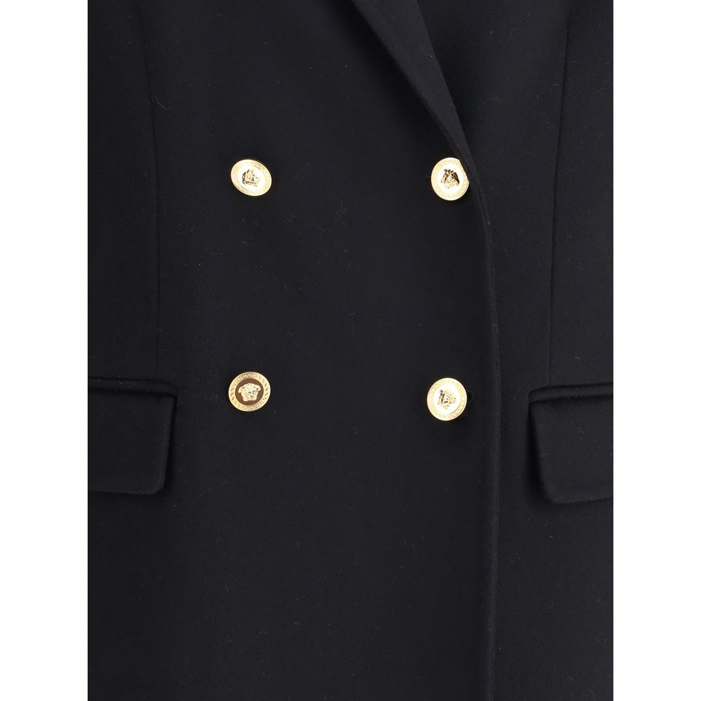Versace Wool and cachemire Double-breasted Coat -   -  Versace.