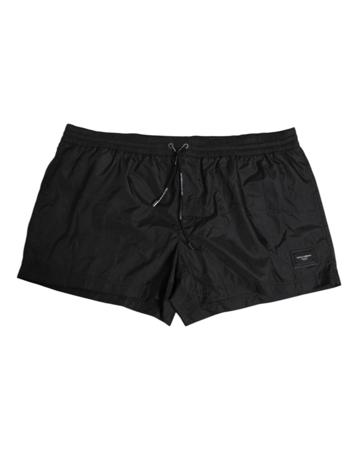 Dolce & Gabbana Black Logo Polyester Beachwear Shorts Swimwear -   -  Dolce & Gabbana.