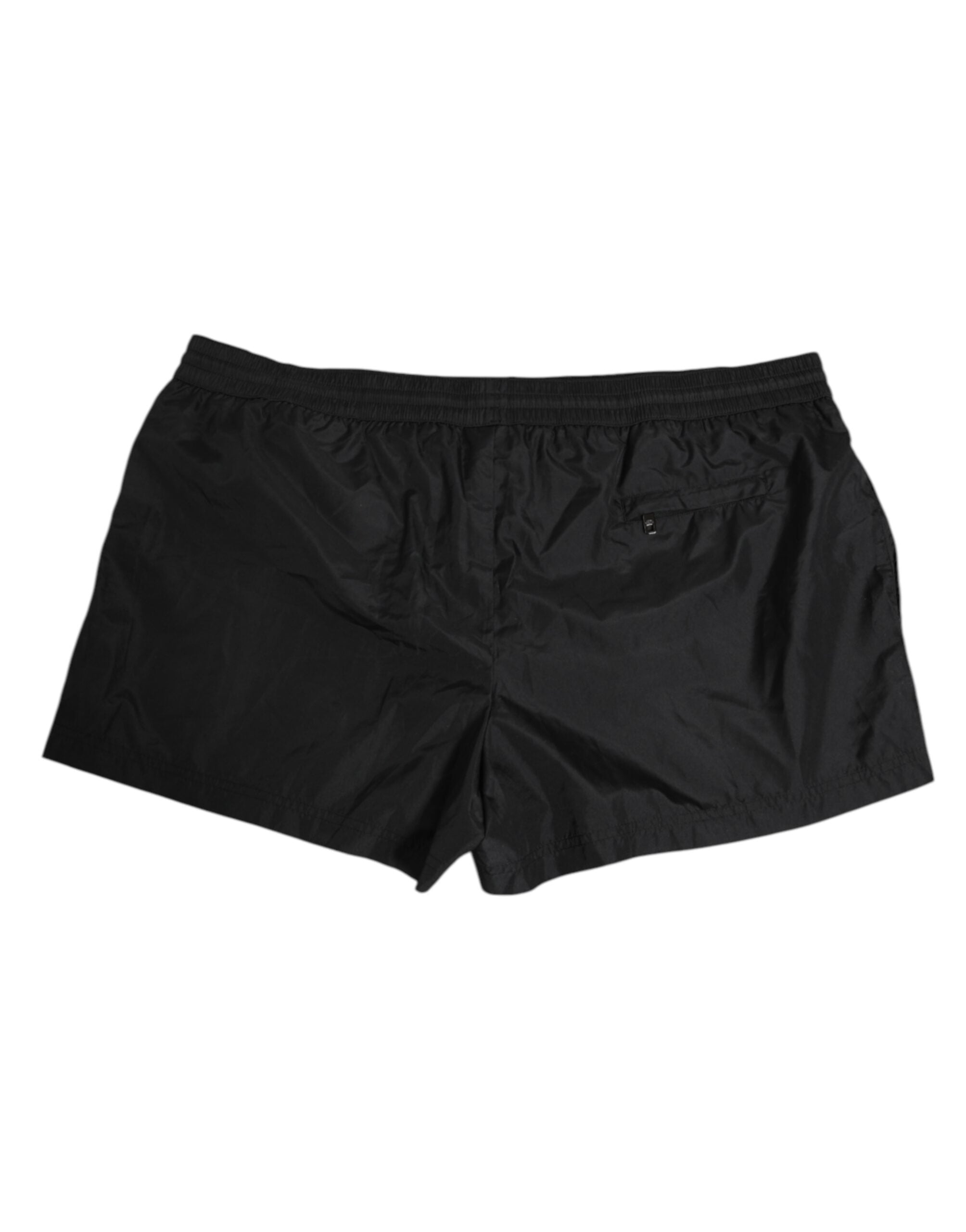 Dolce & Gabbana Black Logo Polyester Beachwear Shorts Swimwear -   -  Dolce & Gabbana.