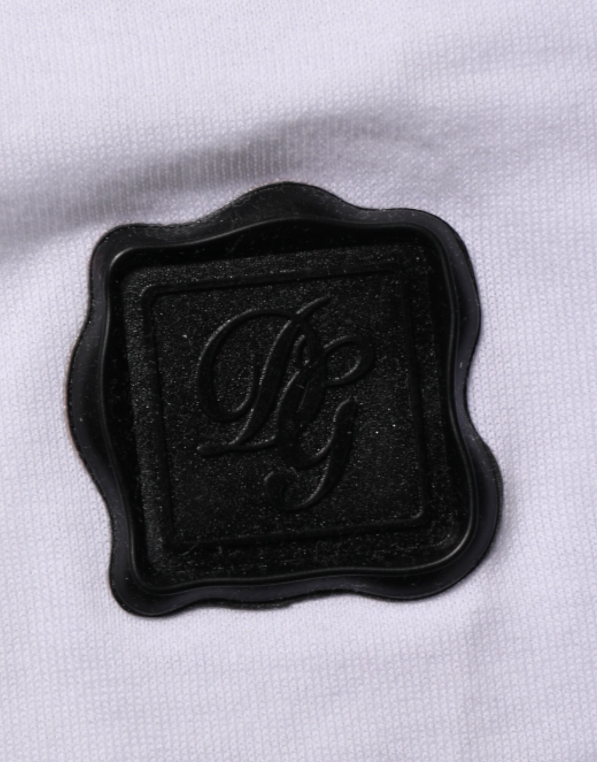 Dolce & Gabbana White Cotton Logo Patch Crew Neck  T-shirt -   -  Dolce & Gabbana.