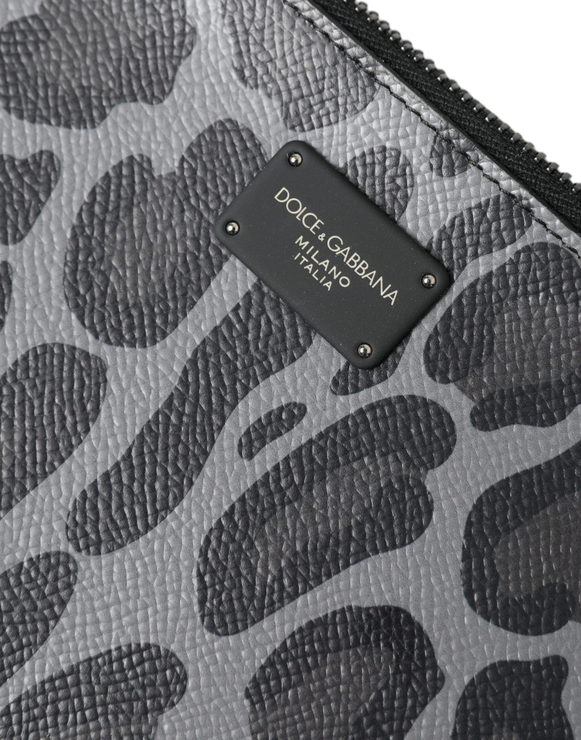 Dolce & Gabbana Multicolor Leopard Jacquard Logo Plaque Document Briefcase Bag -   -  Dolce & Gabbana.