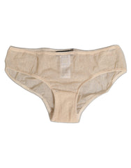 Dolce & Gabbana Beige DG Logo Lace Mid Waist Panty Underwear -   -  Dolce & Gabbana.