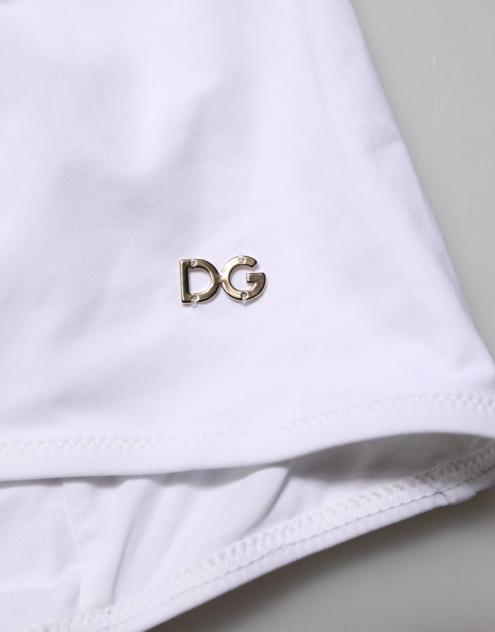 Dolce & Gabbana White Padded Balconette One Piece Swimwear -   -  Dolce & Gabbana.