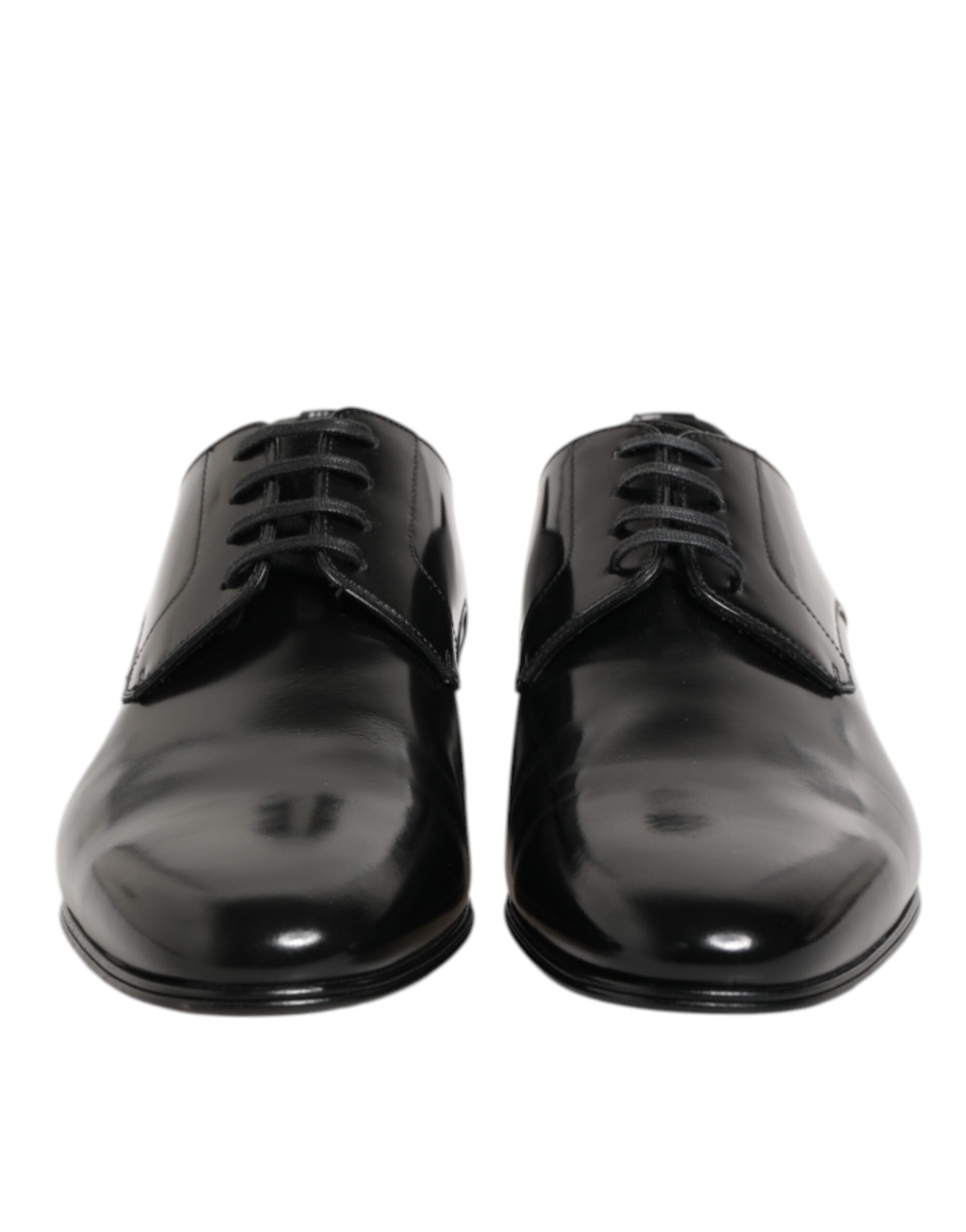 Dolce & Gabbana Black Calfskin Leather Derby Men Dress Shoes -   -  Dolce & Gabbana.