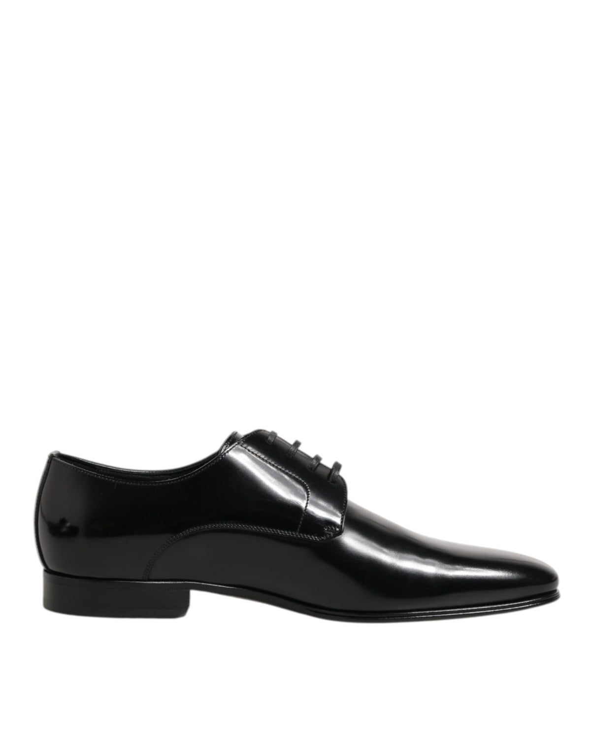 Dolce & Gabbana Black Calfskin Leather Derby Men Dress Shoes -   -  Dolce & Gabbana.