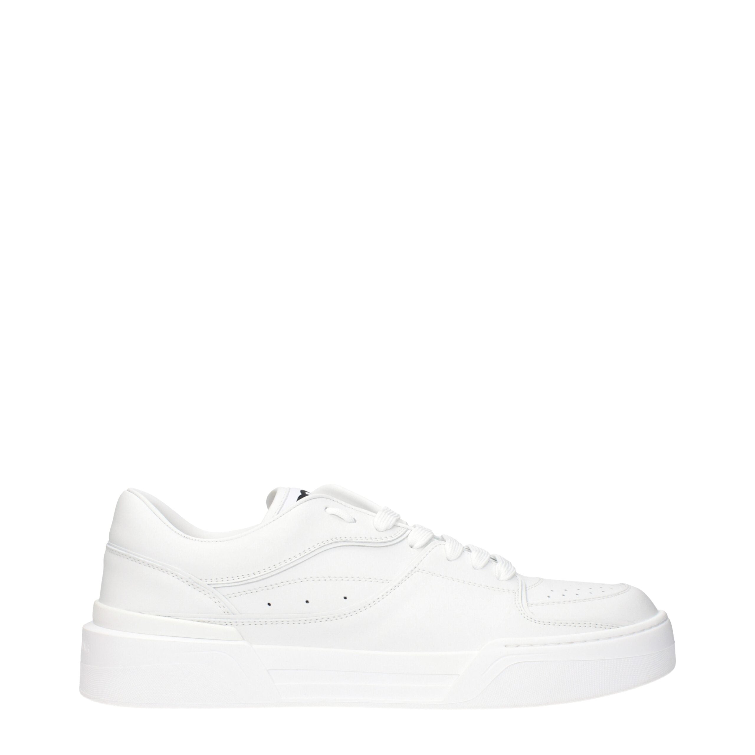 Dolce & Gabbana White Leather Low Tops -   -  Dolce & Gabbana.