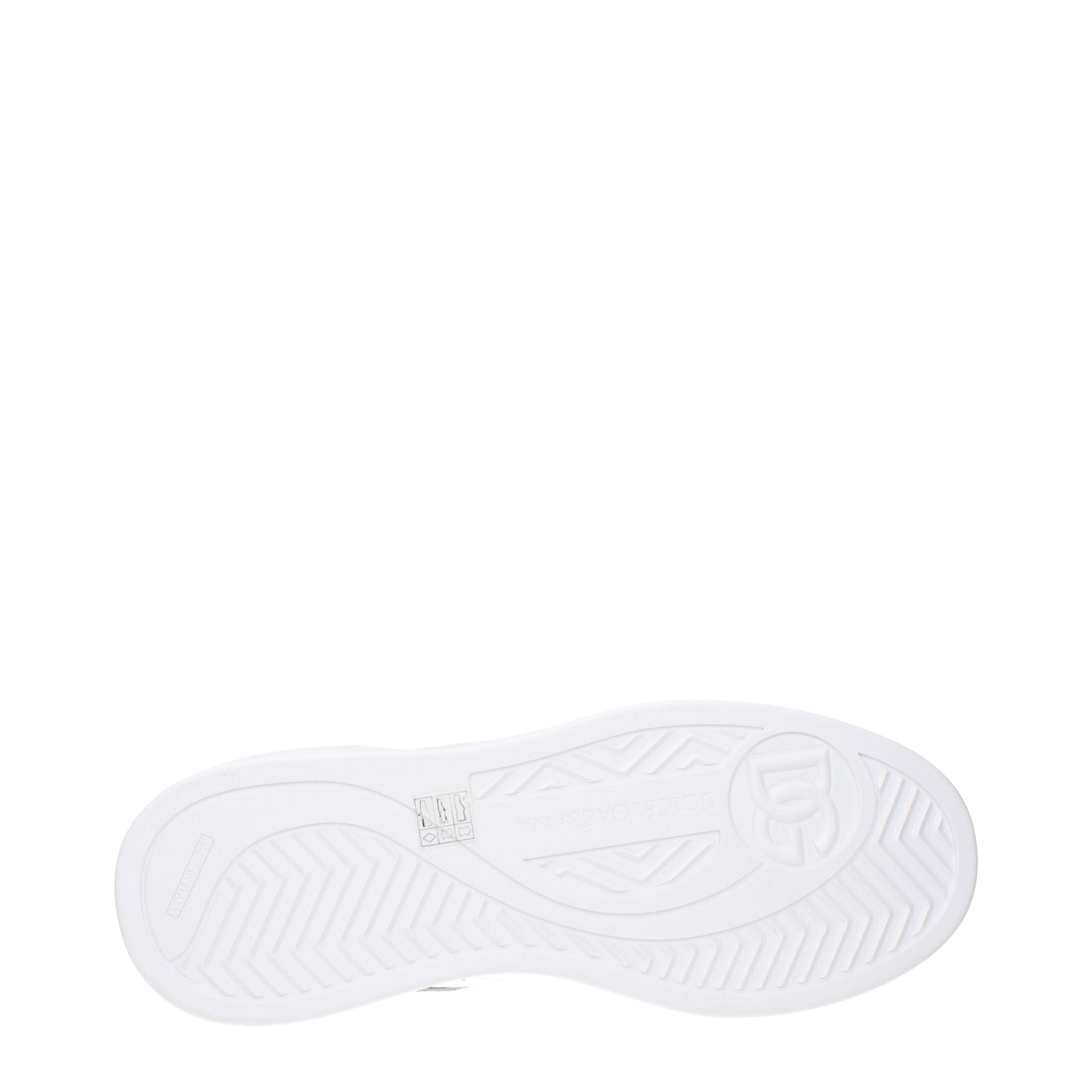 Dolce & Gabbana White Leather Low Tops -   -  Dolce & Gabbana.