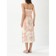 Twinset Multicolor Linen Dress -   -  Twinset.