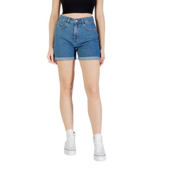 Only Blue Cotton Short -   -  Only.
