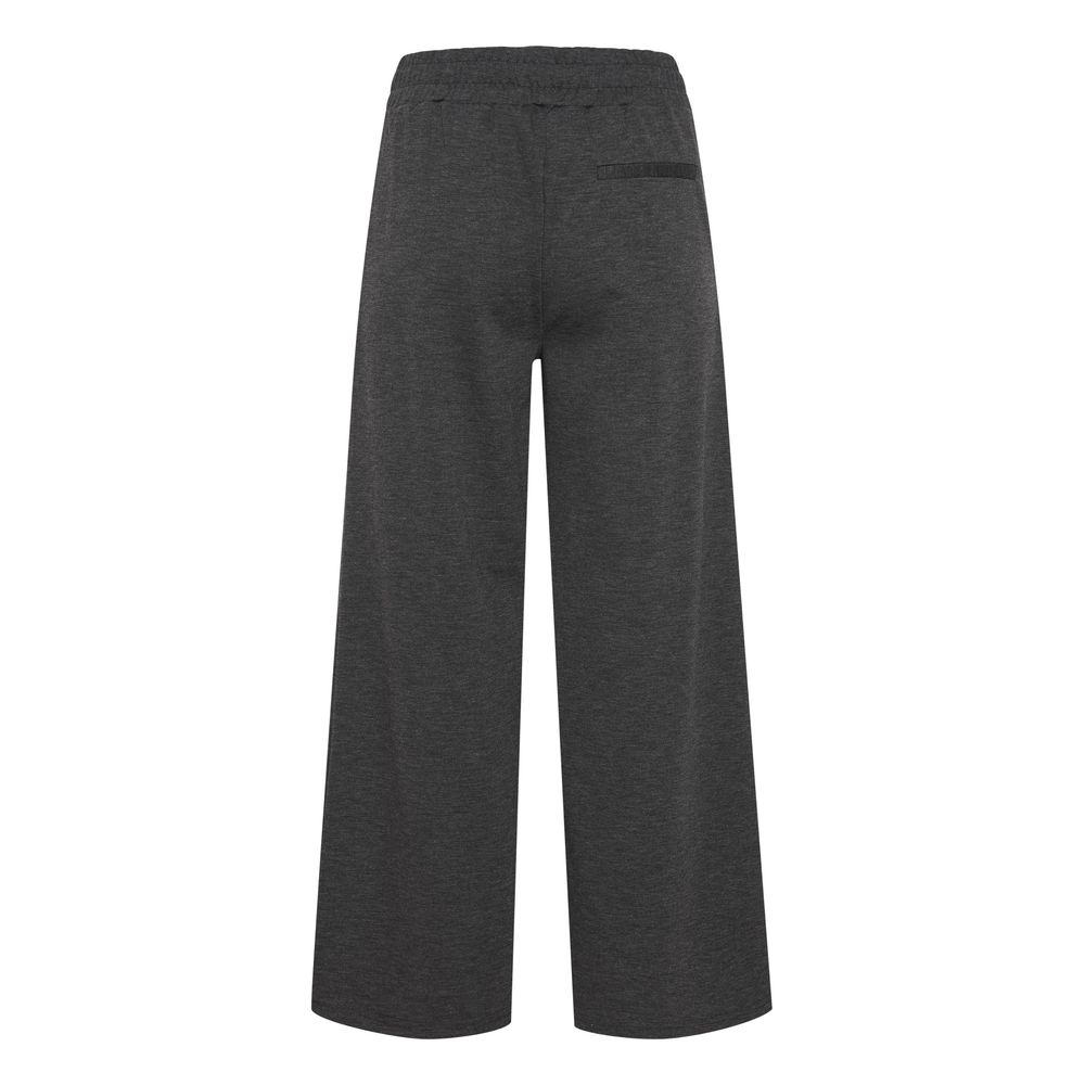 ICHI Gray Recycled Polyester Pant -   -  ICHI.