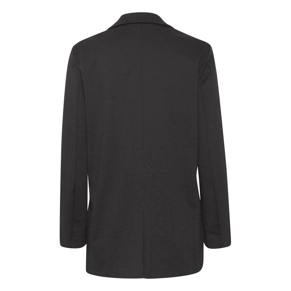 ICHI Black Recycled Polyester Blazer -   -  ICHI.