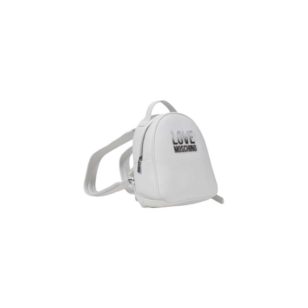 Love Moschino White Polyethylene Backpack -   -  Love Moschino.