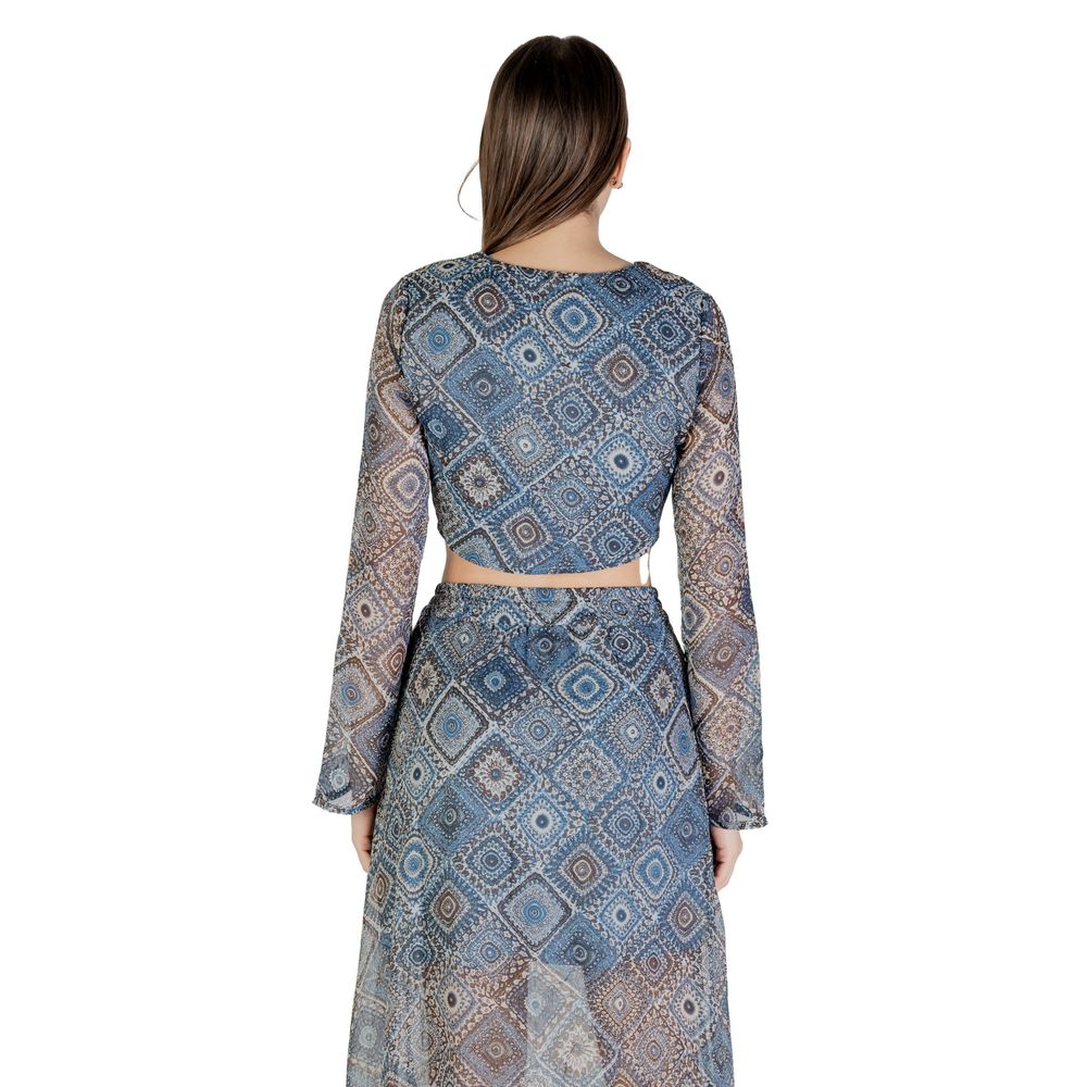 Only Blue Recycled Polyester Top -   -  Only.