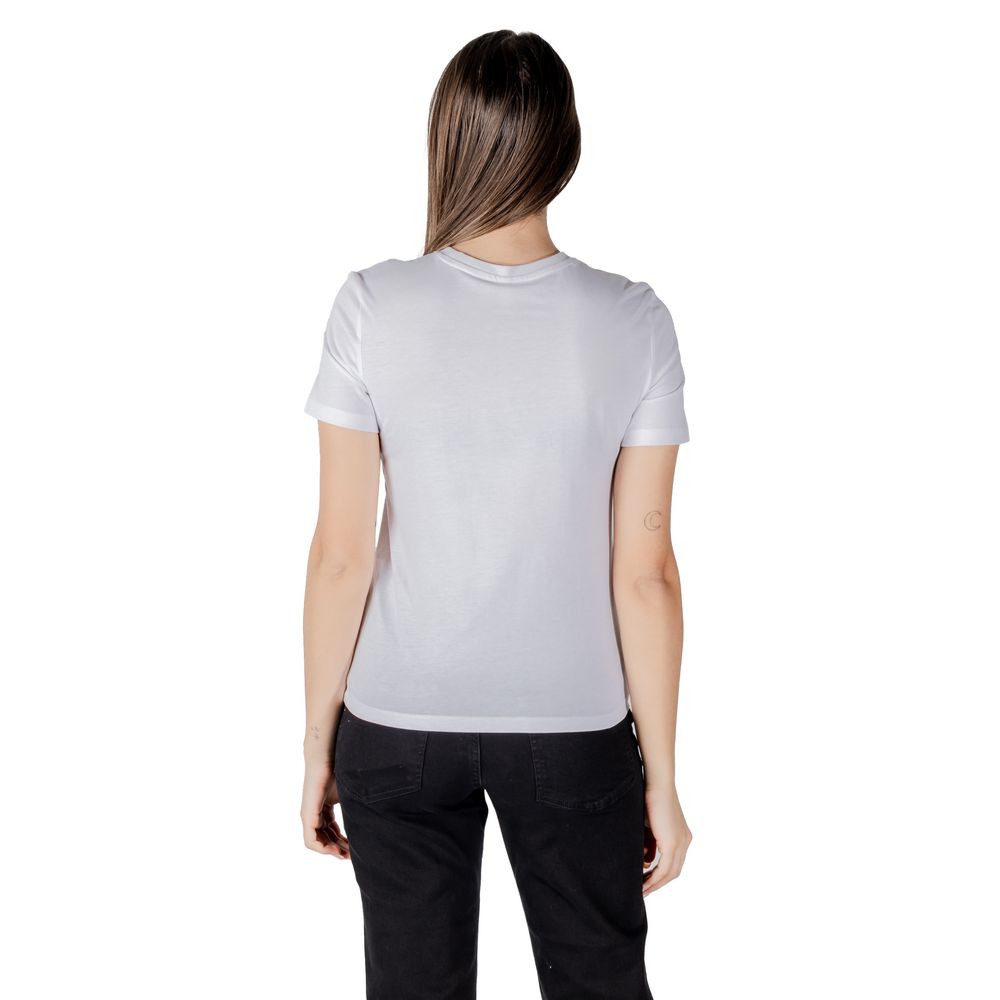 Only White Organic Cotton T-Shirt -   -  Only.