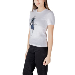 Only White Organic Cotton T-Shirt -   -  Only.