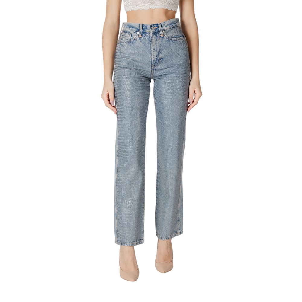 Only Blue Cotton Mom Jean -   -  Only.