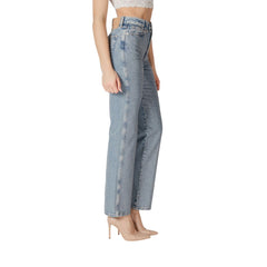 Only Blue Cotton Mom Jean -   -  Only.