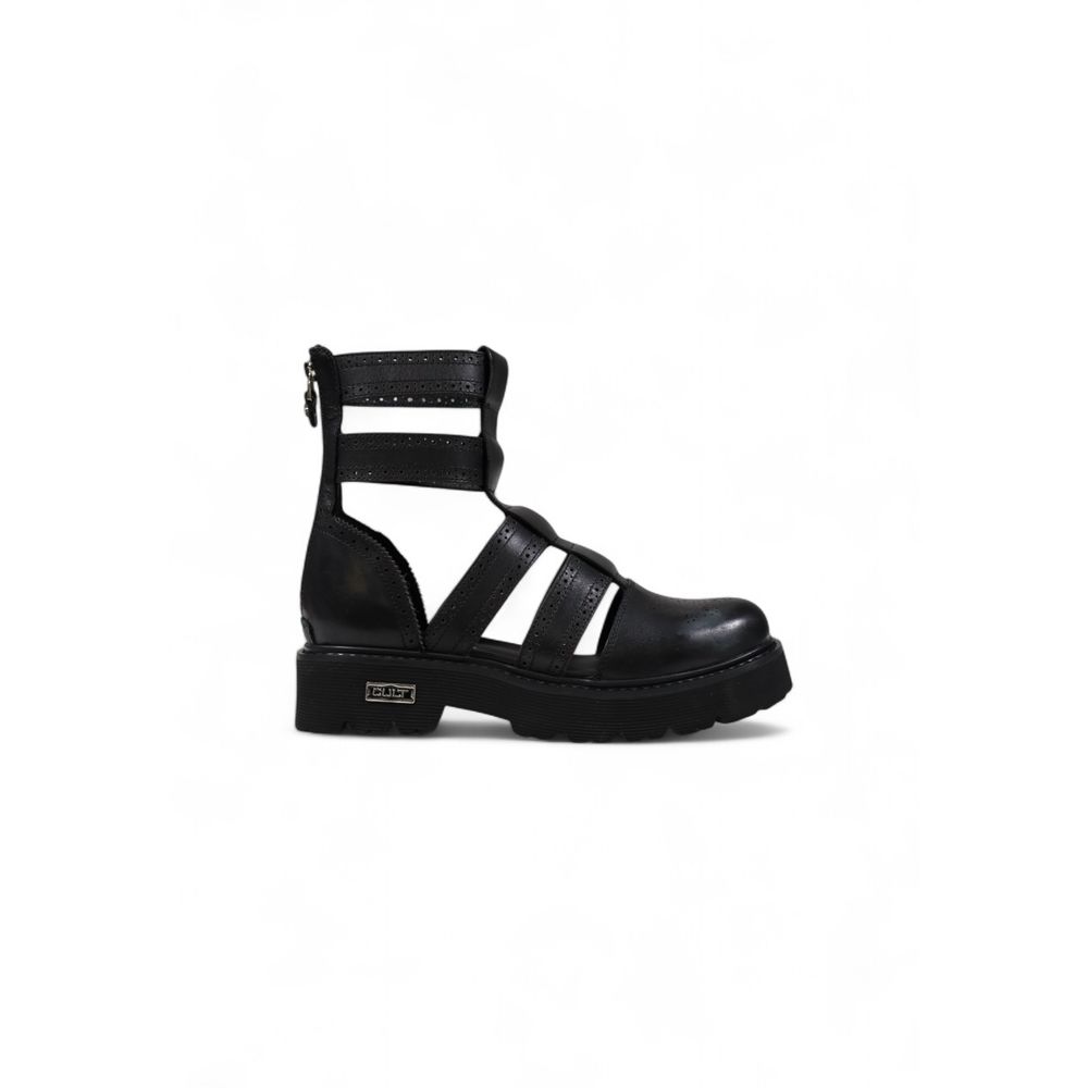 Cult Black Leather Sandal -   -  Cult.