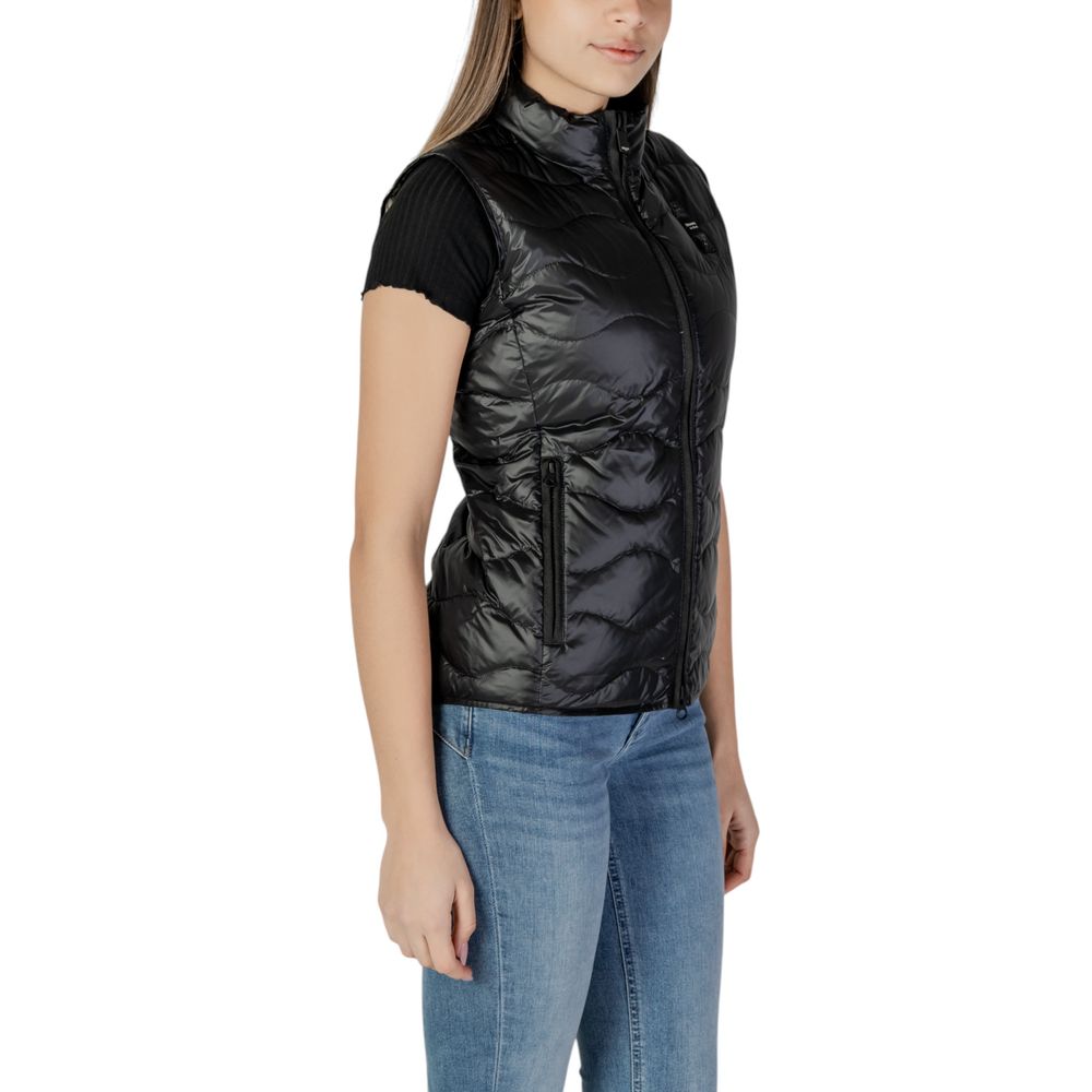 Blauer Black Polyamide Sleveless Jacket -   -  Blauer.