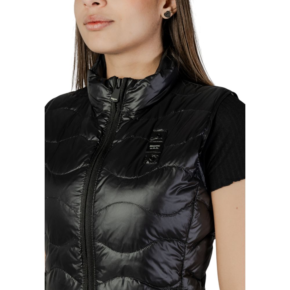 Blauer Black Polyamide Sleveless Jacket -   -  Blauer.