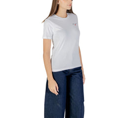 Only White Cotton T-Shirt -   -  Only.