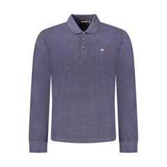 Napapijri Blue Cotton Men Polo Shirt -   -  Napapijri.