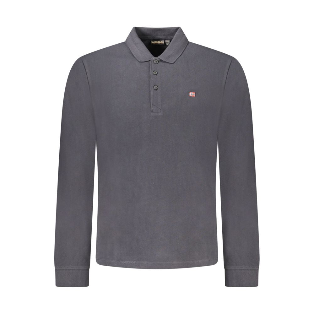 Napapijri Black Cotton Men Polo Shirt -   -  Napapijri.