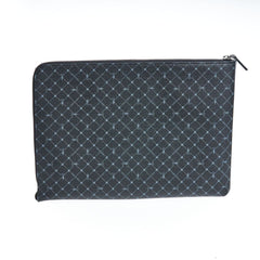 Trussardi Black Leather Men Clutch