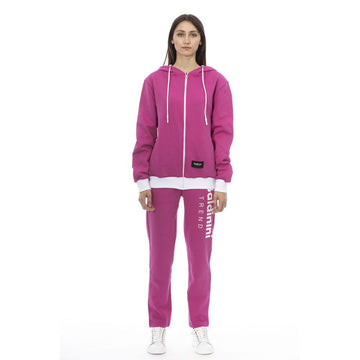 Baldinini Trend - Bold Logo Print Relaxed Fleece Tracksuit Set - Pink